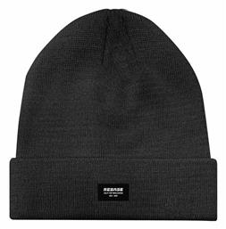 Beanie Ανδρικός Σκούφος Πλεκτός σε Μαύρο χρώμα Rebase