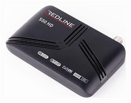 Δορυφορικός Αποκωδικοποιητής S50 Full HD (1080p) DVB-S2 σε Μαύρο Χρώμα Redline