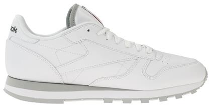 Reebok Classic Leather Ανδρικά Sneakers Intense White / Light Grey από το Cosmossport