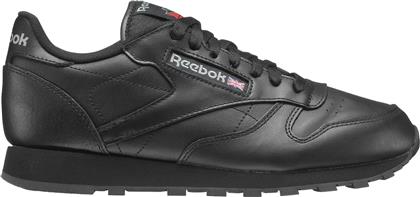 Reebok Classic Leather Ανδρικά Sneakers Μαύρα από το Epapoutsia