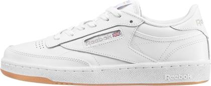 Reebok Club C 85 Γυναικεία Sneakers White / Light Grey / Gum από το Spartoo