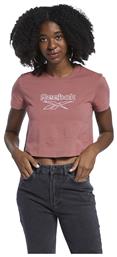 Reebok Classics Foundation Κοντομάνικο Crop Top Ροζ από το Modivo