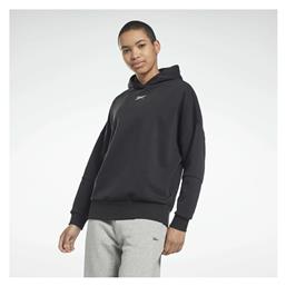 Studio Recycled Μακρύ Γυναικείο Φούτερ με Κουκούλα Μαύρο Reebok