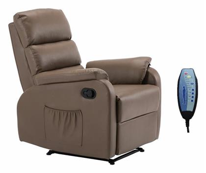 Relax με Υποπόδιο Comfort 74x90x98cm Cappuccino - Woodwell