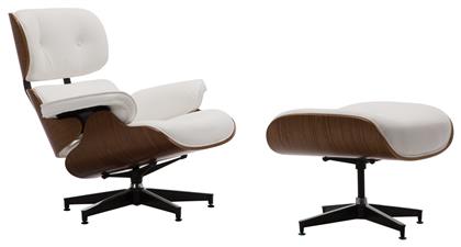 Relax με Υποπόδιο Relax 87x83x89cm Λευκή - Woodwell
