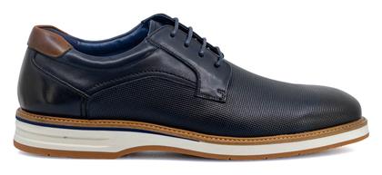 Comfort Memory Δερμάτινα Ανδρικά Casual Παπούτσια Navy Blue Renato Garini