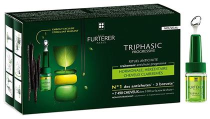 Triphasic Progressive Αμπούλες Μαλλιών κατά της Τριχόπτωσης 8x5.5ml Rene Furterer