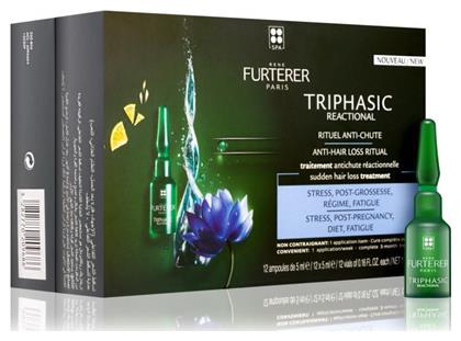 Triphasic Reactionel Αμπούλες Μαλλιών κατά της Τριχόπτωσης 12x5ml Rene Furterer