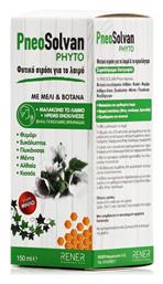 PneoSolvan Phyto Σιρόπι για Ξηρό και Παραγωγικό Βήχα 150ml Rener
