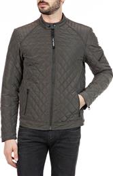 REPLAY PET RECYCLED QUILTED ΜΠΟΥΦΑΝ ΑΝΔΡΙΚΟ ΓΚΡΙ από το Koolfly