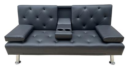 Rest Τριθέσιος Καναπές Κρεβάτι 168x88x79εκ. Black - Zita Plus