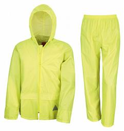 Αδιάβροχο και Αντιανεμικό Ανδρικό Κουστούμι Κίτρινο με Αποσπώμενη Κουκούλα Result