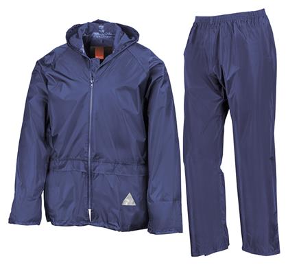 Αδιάβροχο και Αντιανεμικό Ανδρικό Σακάκι Μπλε με Αποσπώμενη Κουκούλα Result