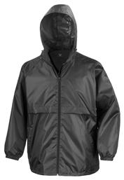 Ανδρικό Μπουφάν Αδιάβροχο και Αντιανεμικό Μαύρο Result