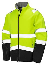 Ανδρικό Μπουφάν Εργασίας Ανακλαστικό Softshell Κίτρινο Result