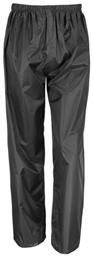 Rain Trousers Ανδρικό Αδιάβροχο Παντελόνι Μηχανής Μαύρο Χρώμα Result