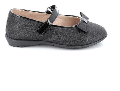 Παιδικές Μπαλαρίνες Ανατομικές με Σκρατς Δερμάτινες Μαύρες Ricco Mondo