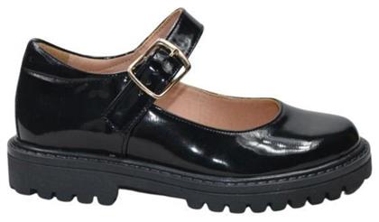 Παιδικές Μπαλαρίνες με Ρυθμιζόμενο Μεταλλικό Κούμπωμα Δερμάτινες Ricco Mondo