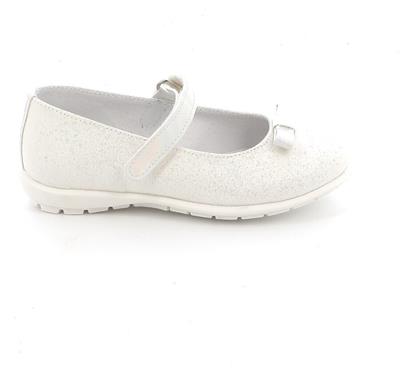 Παιδικές Μπαλαρίνες με Σκρατς από Συνθετικό Δέρμα Λευκές Ricco Mondo