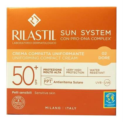 Sun System Αντηλιακή Πούδρα Προσώπου SPF50 με Χρώμα 02 Dore 10gr Rilastil