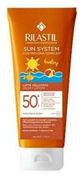 Sun System Velvet Lotion Αδιάβροχο Βρεφικό Αντηλιακό Γαλάκτωμα για Πρόσωπο & Σώμα SPF50 200ml Rilastil