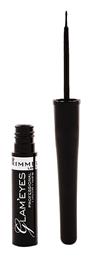 Glam Liquid Liner Long Stay Πινέλο Eye Liner 3.5ml Rimmel
