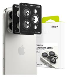 Frame Protector Προστασία Κάμερας Tempered Glass Μαύρο για το iPhone 16 Pro, iPhone 16 Pro Max Ringke