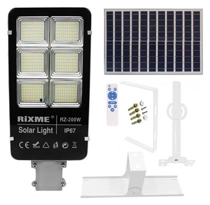 RiXME Ηλιακό Φωτιστικό Δρόμου 200W 34400lm με Ανιχνευτή Κίνησης Rixme