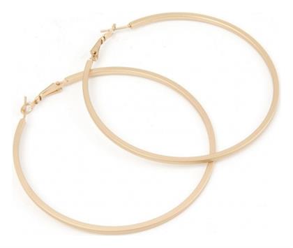 Ro-Ro Accessories Γυναικεία Σκουλαρίκια Κρίκοι Επιχρυσωμένα 70mm - Ro Ro Accessories