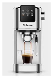 Ημιαυτόματη για Αλεσμένο Καφέ Ασημί R-98016 Rohnson