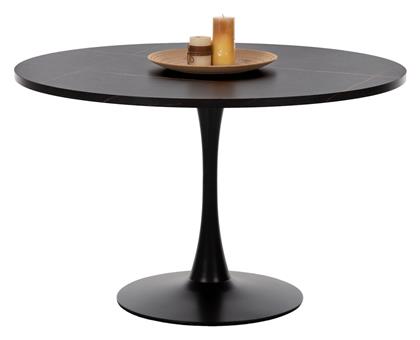 Rollo Τραπέζι Τραπεζαρίας Ξύλινο Μαύρο 120x120x74εκ. HomeMarkt