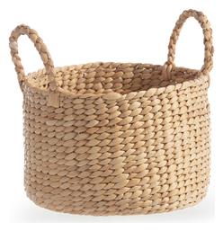 Romano Διακοσμητικό Καλάθι Ψάθινο με Χερούλια Μπεζ 28x28x18εκ. Nef-Nef Homeware - Nef Nef