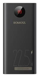 PEA40PF 40000mAh 22.5W Μαύρο Romoss