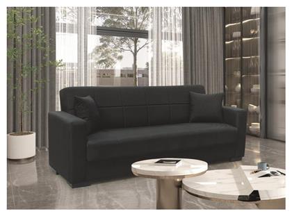 Rover Τριθέσιος Καναπές Κρεβάτι 210x80x36εκ. Black - Zita Plus