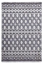 4842C Broadway Χαλί Ορθογώνιο με Κρόσια Γκρι Royal Carpet