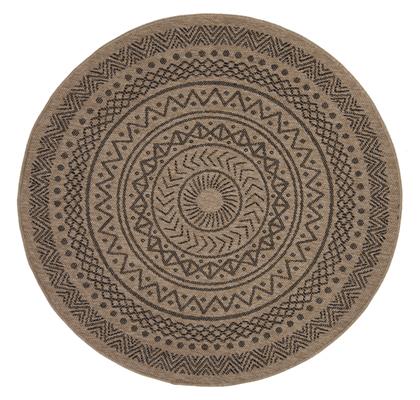 Avanos 8894 Χαλί Στρογγυλό Καλοκαιρινό από Γιούτα Black Royal Carpet
