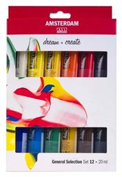Amsterdam All Acrylics Standard General Selection 20ml 12τμχ Royal Talens