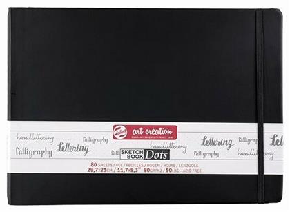 Μπλοκ Ελεύθερου Σχεδίου Art Creation Sketch Book Dots Μαύρο 30x21εκ. 80 γρ. Royal Talens