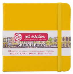 Μπλοκ Ελεύθερου Σχεδίου Art Creation Sketch Book Κίτρινο 12x12εκ. 140γρ. 80 Φύλλα Royal Talens