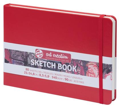 Μπλοκ Ελεύθερου Σχεδίου Art Creation Sketch Book Κόκκινο A5 21x15εκ. 140γρ. 80 Φύλλα Royal Talens
