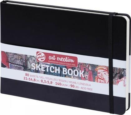Royal Talens Μπλοκ Ελεύθερου Σχεδίου Art Creation Sketch Book Μαύρο A5 21x15εκ. 140γρ. 80 Φύλλα
