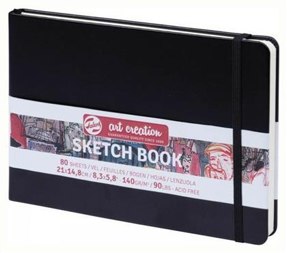 Μπλοκ Ελεύθερου Σχεδίου Art Creation Sketch Book Μαύρο A5 21x15εκ. 140γρ. 80 Φύλλα Royal Talens