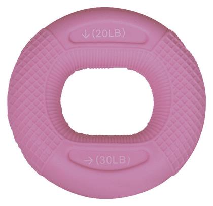 Power Gripper Ring Δαχτυλίδι Ενδυνάμωσης Δακτύλων - Χεριών Ροζ με Αντίσταση έως 13.6kg RPM Power