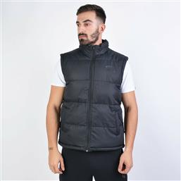 Russell Athletic Αμάνικο Ανδρικό Μπουφάν Puffer για Άνοιξη Μαύρο από το Cosmossport