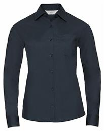 Μακρυμάνικο Γυναικείο Πουκάμισο French Navy Μονόχρωμο Russell Europe