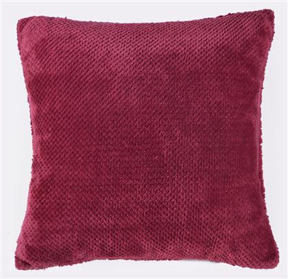 Διακοσμητική Μαξιλαροθήκη Alvaro Fleece Burgundy 50x50εκ. Rythmos