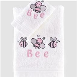 Rythmos Honey Bee Σετ Βρεφικές Πετσέτες Pink 2τμχ