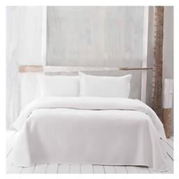 Jazz Σετ Κουβερλί Υπέρδιπλο Microsatin 2 Εκρού 220x240cm Rythmos