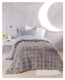 Κουβερτοπάπλωμα Μονό 160x220εκ. Luxe ΓΚΡΙ Rythmos