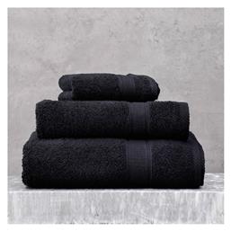Πετσέτα Προσώπου Illusion 50x90εκ. Μαύρο Βάρους 480gr/m² Rythmos